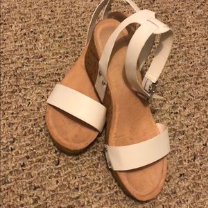 All-White Wedge Heels